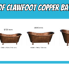 Hammered Roll Top Flat-bottom Copper Bathtub (EE–BL/NI 1609) - Image 3