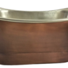 Hammered Roll Top Flat-bottom Copper Bathtub (EE–BL/NI 1609) - Image 2